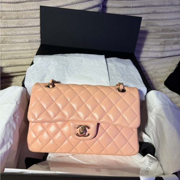 CHANEL Handbags - Pink Chanel Small Classic Double flap